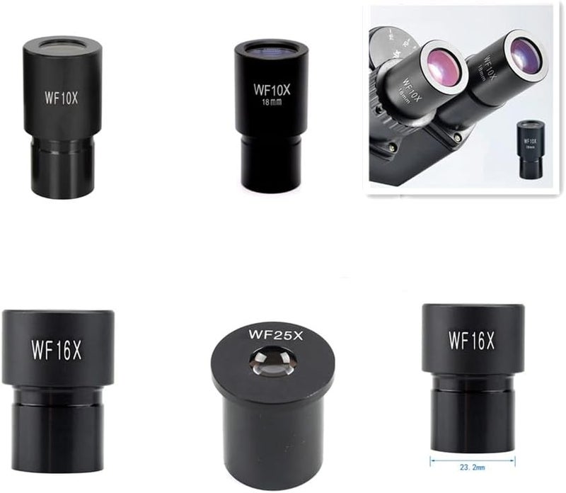 WintopScope 25X Microscope Eyepieces Accessories for Optical Microscope Eyepieces Biological Microscopes Lens (25X) - Image 5